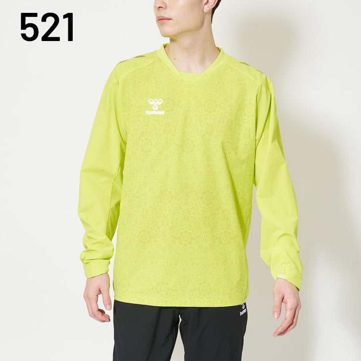 hummel ヒュンメル ピステシャツ 長袖 メンズ PRO ウーブン