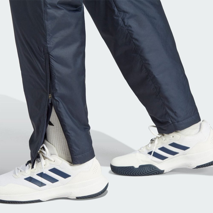 adidas アディダス ナイロンジャージパンツ 160 濃紺×ブルー3本
