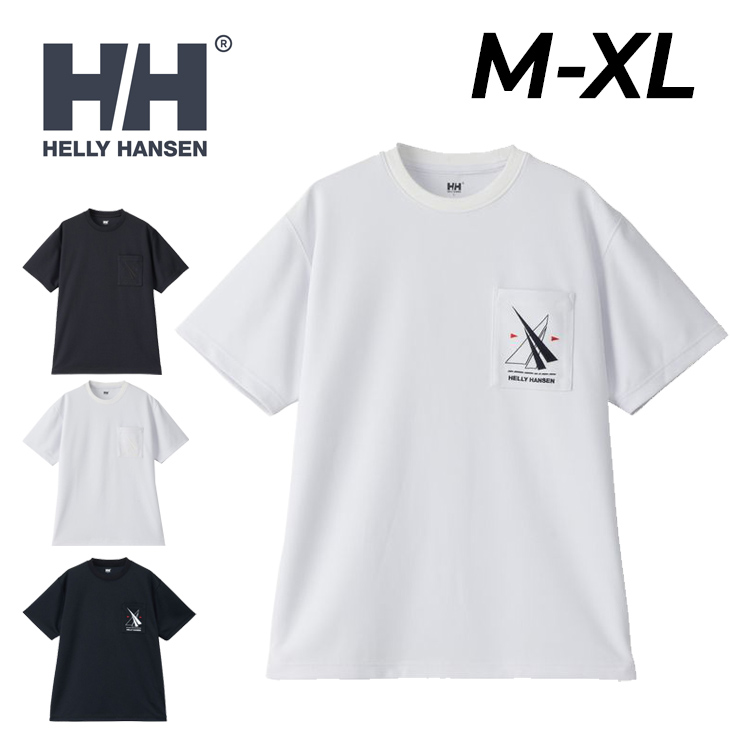 ヘリーハンセン 半袖 Tシャツ メンズ ユニセックス HELLYHANSEN ツインセイルティー ポケットT 胸ポケット トップス 吸汗速乾 通気性  カジュアルウェア /HH62400