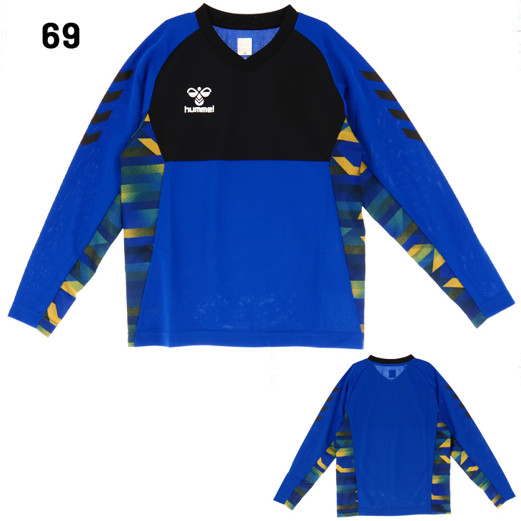 新品タグ付き　140cm ジュニア長袖プラクティスシャツ ＆ウインドパンツセット hummel ヒュンメル ジュニア 長袖シャツ キッズウェア 130cm