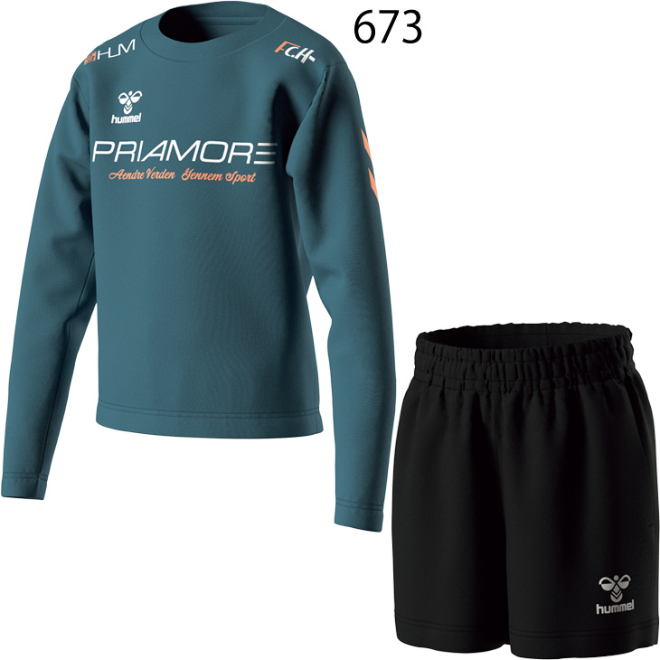 サッカーマネージャーウェア 長袖シャツとショートパンツ 長袖＋ショートパンツ】綿100％サッカーシャツパジャマ - ベルーナ