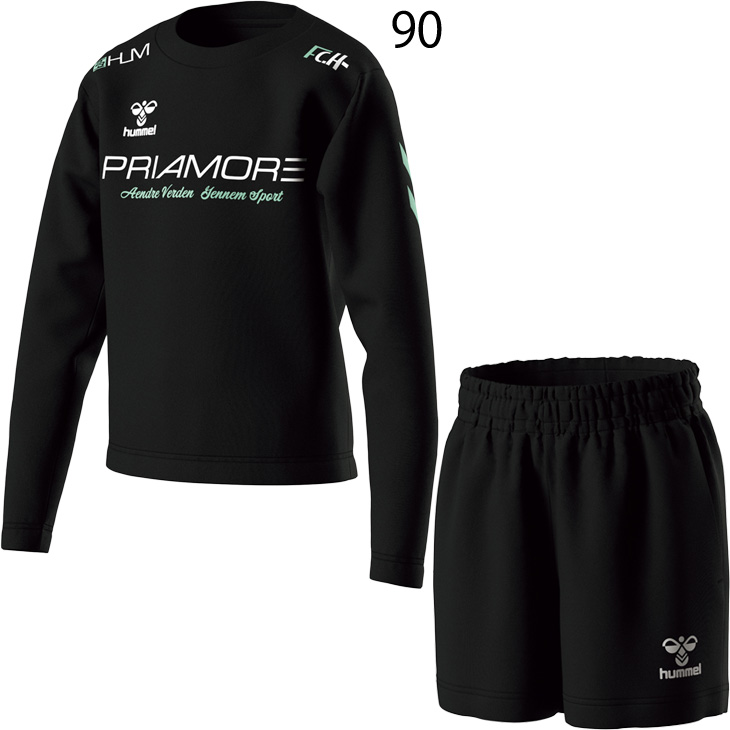 シャツ ヒュンメル キッズ 長袖シャツ ショートパンツ 上下 130-160cm