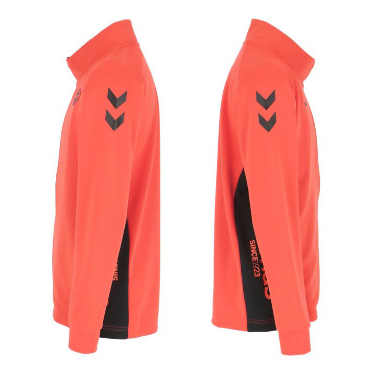 hummel オレンジ厚手メッシュウェア 背番号2-10 ジュニア用 IFME（イフミー） ヒュンメル キッズ ジャージ hummel ジュニア