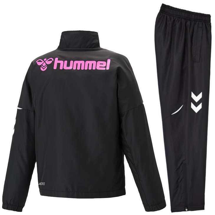 ウインドブレーカー 上下 キッズ 120-160cm 子供服/ヒュンメル hummel プリアモーレ 裏起毛 ジャケット ロングパンツ  セットアップ/保温 防風 /HJW2085-HJW2085P