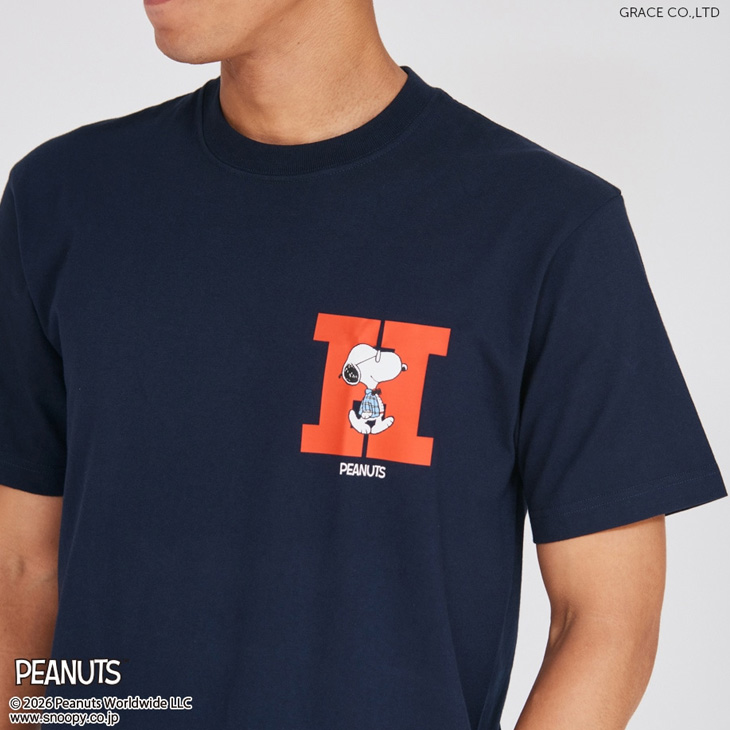 Hanes（ヘインズ） 半袖 Tシャツ メンズ スヌーピーコラボ パックT