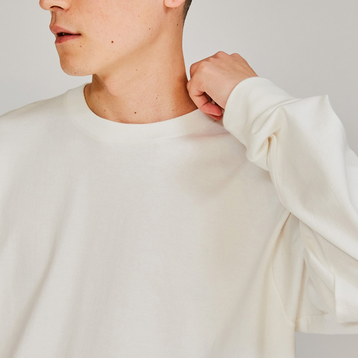 Hanes（ヘインズ） 長袖 Tシャツ メンズ Hanes T-SHIRTS SHIRO パックT