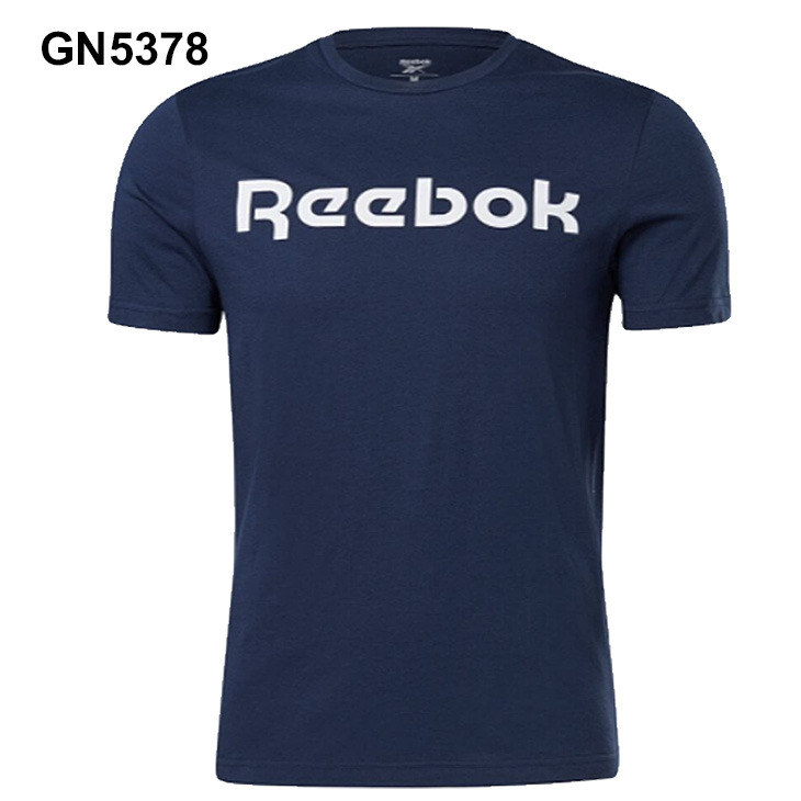 半袖Tシャツ メンズ Reebok リーボック グラフィックシリーズ リニア ロゴ Tシャツ/スポーツウェア 男性 スリムフィット トレーニング ジム  ランニング /IEH24