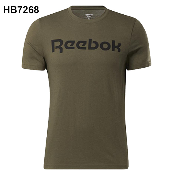 半袖Tシャツ メンズ Reebok リーボック グラフィックシリーズ リニア ロゴ Tシャツ/スポーツウェア 男性 スリムフィット トレーニング ジム  ランニング /IEH24