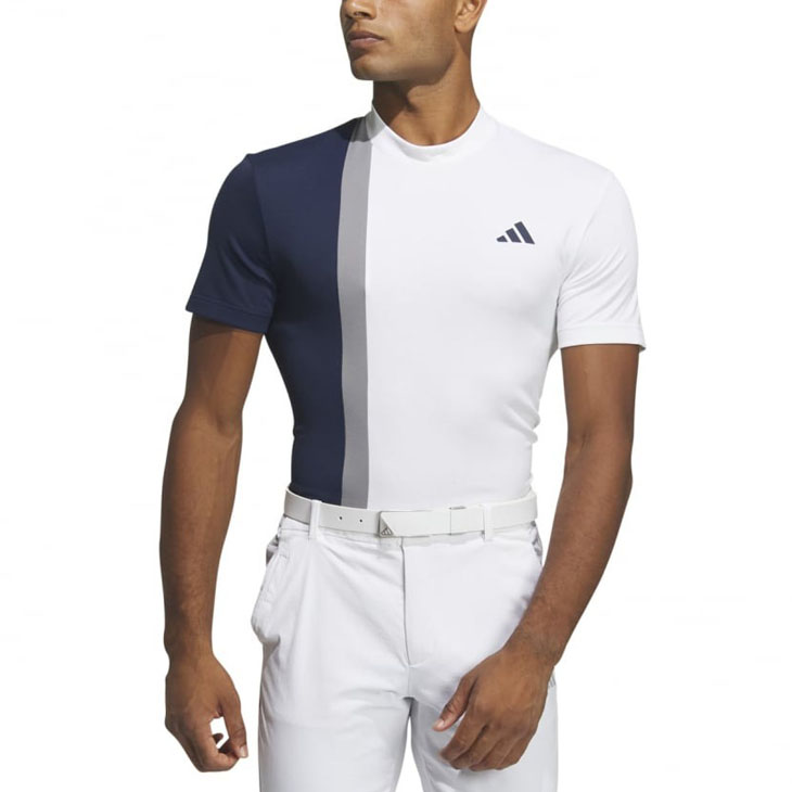 adidas（アディダス） 半袖シャツ メンズ モックネック ゴルフウェア