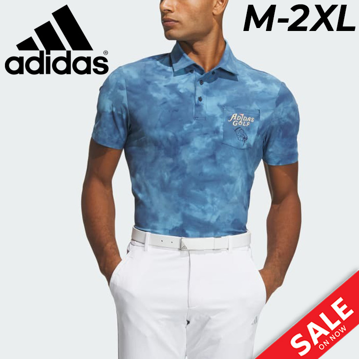 adidas（アディダス） 半袖 ポロシャツ メンズ ゴルフウェア adidas