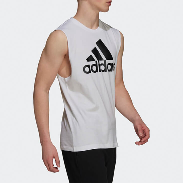 タンクトップ アディダス メンズ adidas M ESS ビッグロゴ ノースリーブ トレーニング ジム ランニング スポーツウェア 男性 ブラック  ホワイト トップス IYQ49 APWORLD - 通販 - PayPayモール
