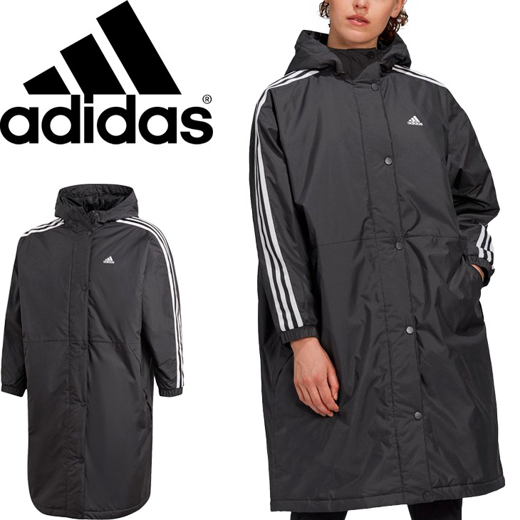 ロングコート 中綿 アウター オーバーサイズ レディース/アディダス adidas インサレーテッドコート/アウトドア  /IZG90-GF0025【ギフト不可】【a20Qpd】