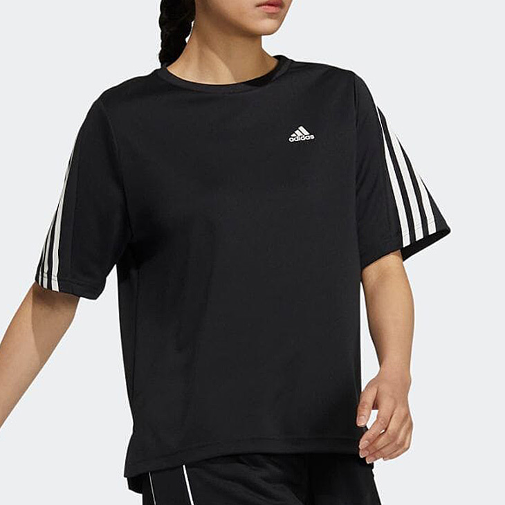 売れ筋商品|||アディダス Tシャツ レディース トップス TECHFIT - Sports T-shirt - black ADIDAS クロップド Tシャツ レディース Vネック レース裾 - メルカリ