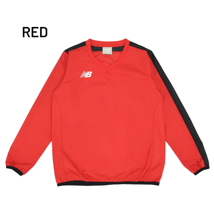 New Balance M JEN 赤 ピステ New Balance（ニューバランス） キッズ ピステシャツ 長袖 ジュニア