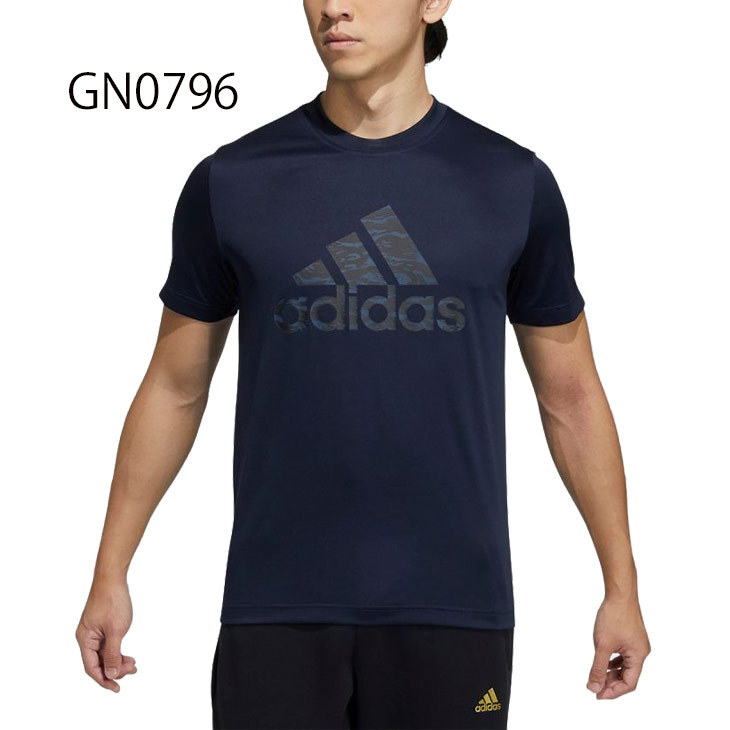 半袖 Tシャツ メンズ/アディダス adidas M MH BOS GRFX TEE/トレーニング スポーツウェア ネイビー 紺 クルーネック  ビッグロゴ 男性 カジュアル /JKL37-GN0796