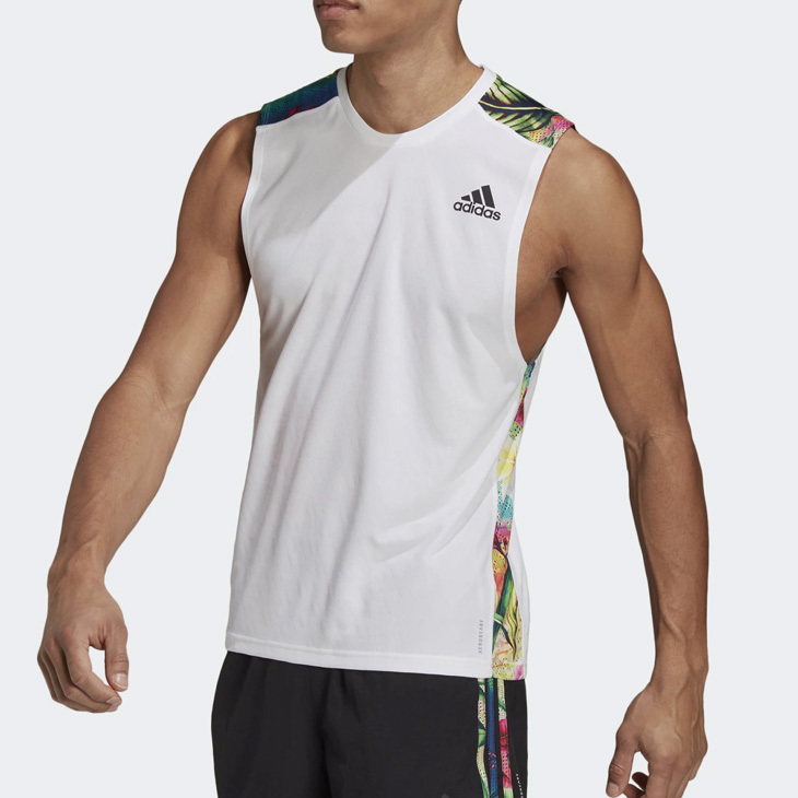 タンクトップ ノースリーブ Tシャツ メンズ/adidas アディダス FLORAL SL M/スポーツウェア ランニング ジョギング トレーニング  男性 トップス /JLE37-GK6979