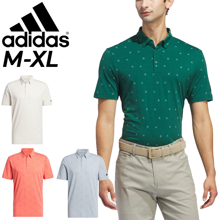 アディダス｜adidas メンズ PLAYGREEN モノグラムドライシャツ(Mサイズ