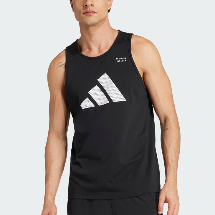 adidas（アディダス） M ALL GYM グラフィック タンクトップ メンズ