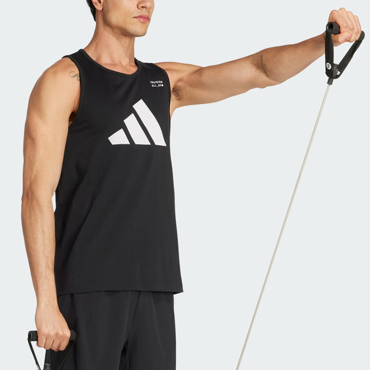 adidas（アディダス） M ALL GYM グラフィック タンクトップ メンズ