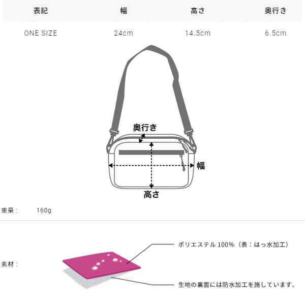 ミニショルダーバッグ かばん メンズ レディース キウ kiu/防水