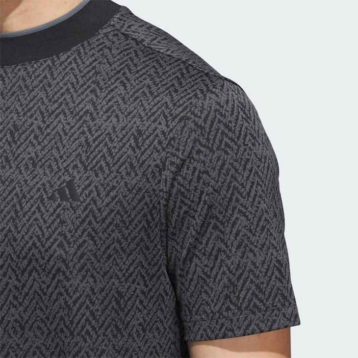 adidas - 新品　adidas アディダス　ストレッチ モックシャツ adidas アディダス ゴルフ COLD. RDY ジャカード モックネック L