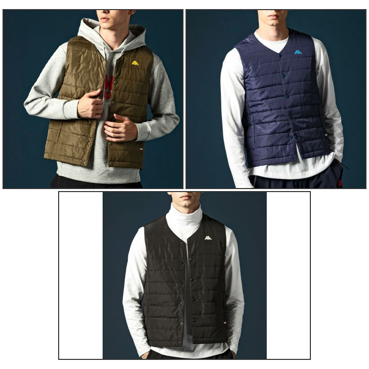 Kappa カッパ 中綿ベスト メンズ アウター BRANDS RDKパディング