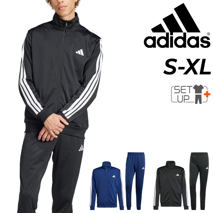 adidas アディダス ジャージ メンズ 上下 M 3ストライプ