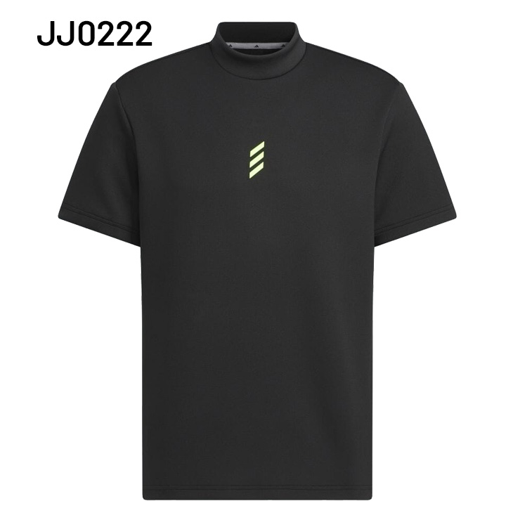 【adidas GOLF/アディダス】ジャガードボタンモックネック半袖シャツ・L adidas - 【adidas GOLF/アディダス】ジャガードボタンモック