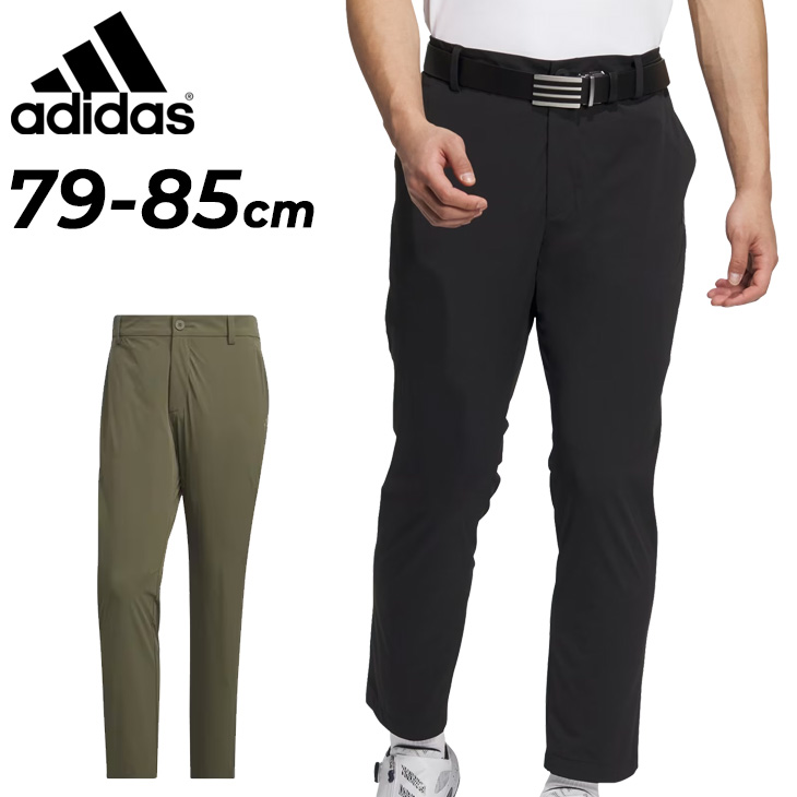 アディダスゴルフメンズ 中綿入り ブラック ゴルフパンツ 79暖パン adidas（アディダス） ゴルフパンツ アンクル丈 メンズ 79cm 82cm 85cm