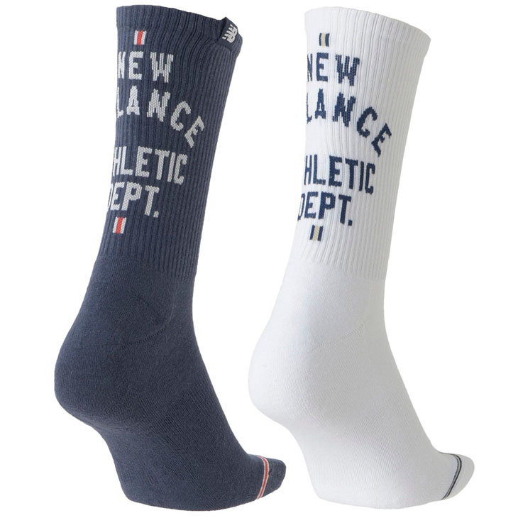 New Balance（ニューバランス） 靴下 クルー丈 2足組 メンズ