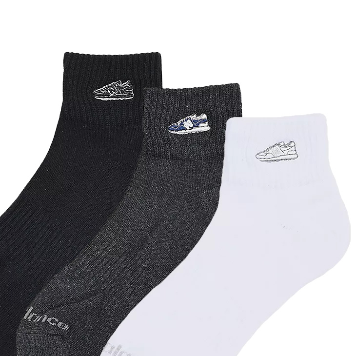New Balance（ニューバランス） 靴下 3足組 メンズ レディース ミドル