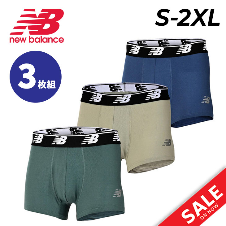 New Balance（ニューバランス） ボクサーパンツ 3枚組 USサイズ メンズ