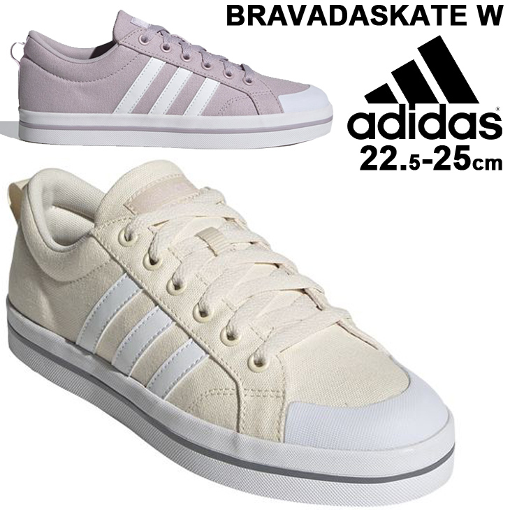 スニーカー レディース シューズ アディダス adidas ブラバダスケート BRAVADASKATE W/ローカット カジュアル 女性 シンプル  22.5〜25.0cm くつ /LEW06