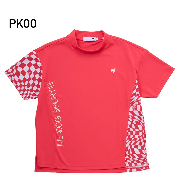 【24時間以内/匿名配送】ルコックゴルフ レディース モックネックシャツ LL le coq sportif ルコック 半袖シャツ レディース ゴルフウェア
