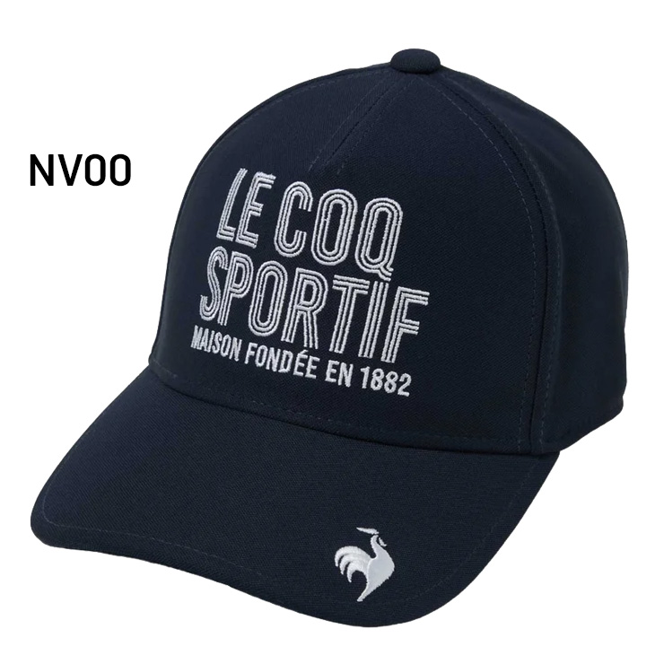 RUFFLOG ラフロッグ　キャップ　帽子　メンズ　ブラック　黒　ゴルフ　ロゴ le coq sportif（ルコックスポルティフ） ルコックゴルフ ゴルフ用帽子