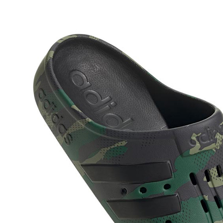ADIDAS メンズ スリッポンサンダル カモフラージュ柄 ストライプ ADIDAS メンズ スリッポンサンダル カモフラージュ柄 ストライプ