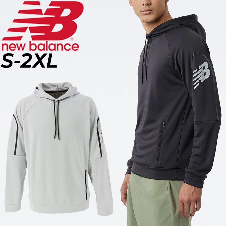 パーカー プルオーバー メンズ ニューバランス Newbalance/フーディ 長袖 ニット ジャージ トレーニング スポーツウェア トップス 男性  ジム デイリー /MT23126