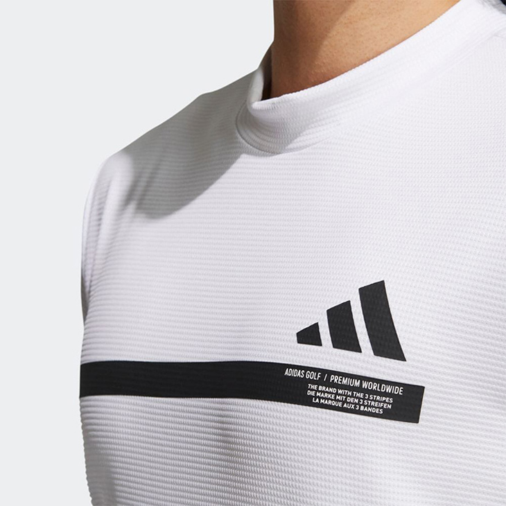 adidas アディダス 半袖 モックネックシャツ メンズ ゴルフ
