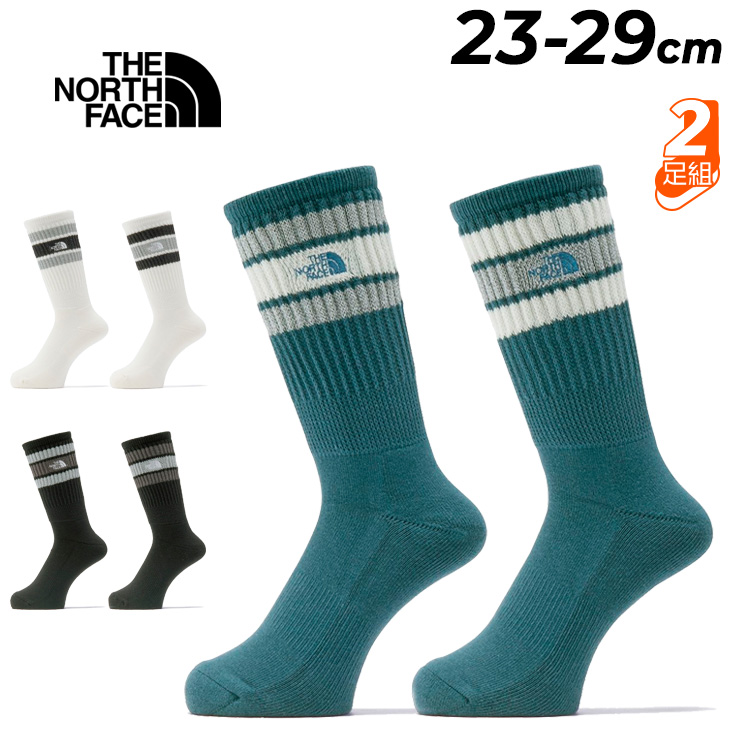 THE NORTH FACE（ザ ノースフェイス） 靴下 2足組 クルー丈ソックス 23
