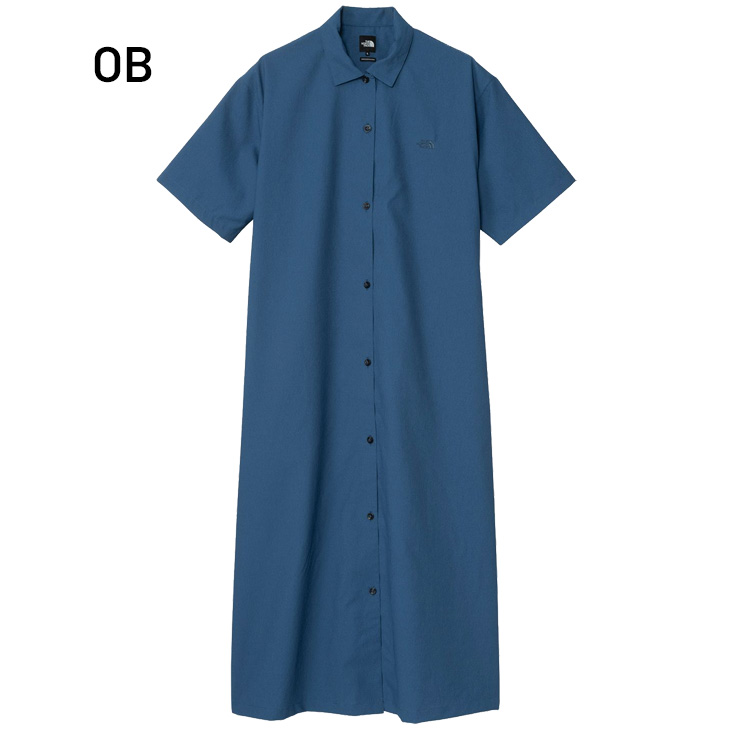 美品 ノースフェイス アロハベント シャツワンピース NRW22530 M THE NORTH FACE（ザ ノースフェイス） 半袖ワンピース レディース