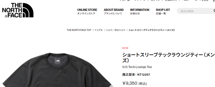 半袖 Tシャツ メンズ ノースフェイス THE NORTH FACE テックラウンジティー/アウトドアカジュアル ウェア UVカット 無地 シンプル  男性 おしゃれ /NT12267