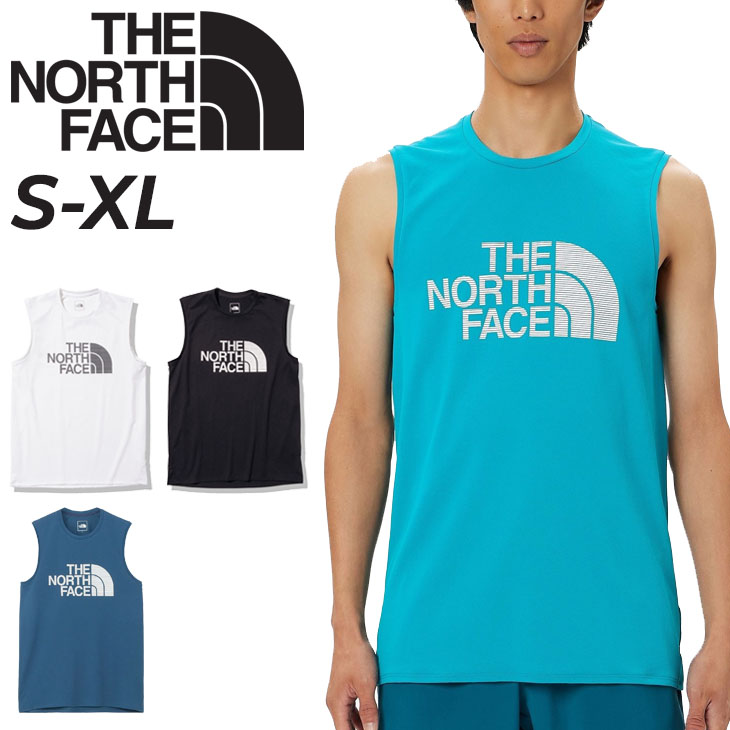 ノースフェイス ノースリーブシャツ メンズ タンクトップ THE NORTH FACE スリーブレス Tシャツ 吸汗速乾 抗菌防臭 UVカット  トレーニング /NT12375