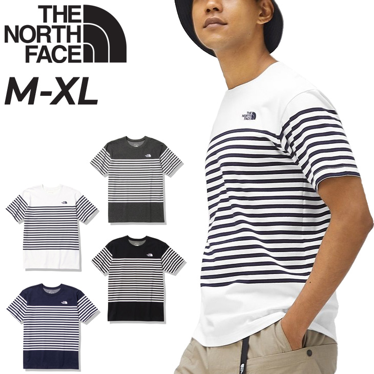 ノースフェイス 半袖 Tシャツ メンズ THE NORTH FACE ボーダー柄