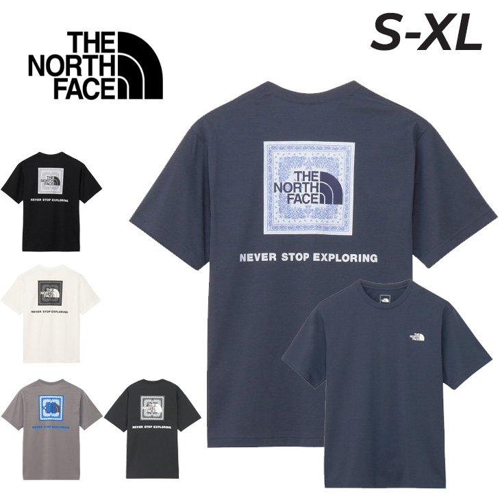 【L】ノースフェイス バンダナ柄 Tシャツ　THE NORTH FACE NSE 速乾コットン 半袖 クルーネック ビッグシルエット L ◆R275 THE NORTH FACE tシャツ ザ・ノースフェイス M'S BANDANA S/S R