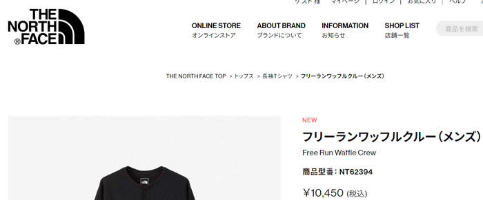 THE NORTH FACE ノースフェイス 長袖 Tシャツ メンズ フリーラン