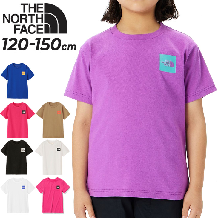 ノースフェイス キッズ 半袖 Tシャツ 120-150cm 子供服 THE NORTH FACE スモールスクエアロゴティー 子ども用  アウトドアウェア UVカット /NTJ32358