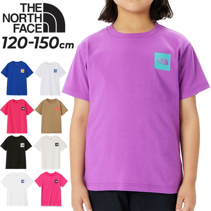 ノースフェイス キッズ 半袖 Tシャツ 120-150cm 子供服 THE NORTH FACE スモールスクエアロゴティー 子ども用  アウトドアウェア UVカット /NTJ32358