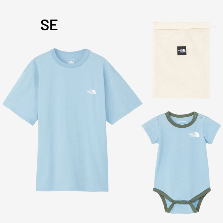 ノースフェイス Tシャツ＆ベビーロンパース　セット　THE NORTH FACE THE NORTH FACE ノースフェイス 大人用Tシャツ ベビーロンパース