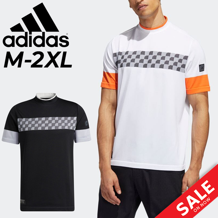 サイズ：M ADIDAS GOLF アディダスゴルフ ×MALBON IP9221 半袖 シャツ チェック柄 ネイビー系 [240101422761] ゴルフウェア メンズ ストスト ADIDAS GOLF アディダスゴルフ ×MALBON IP9221 半袖 シャツ