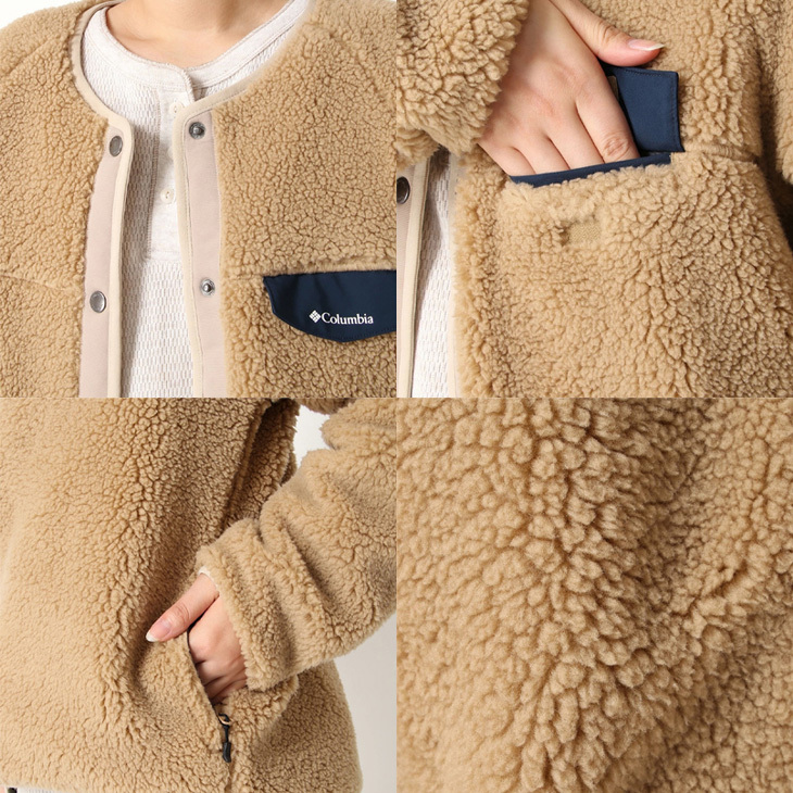 SpringSummer　Colombia リバーシブルアウター　未使用 Columbia フリースジャケット リバーシブル アウター レディース